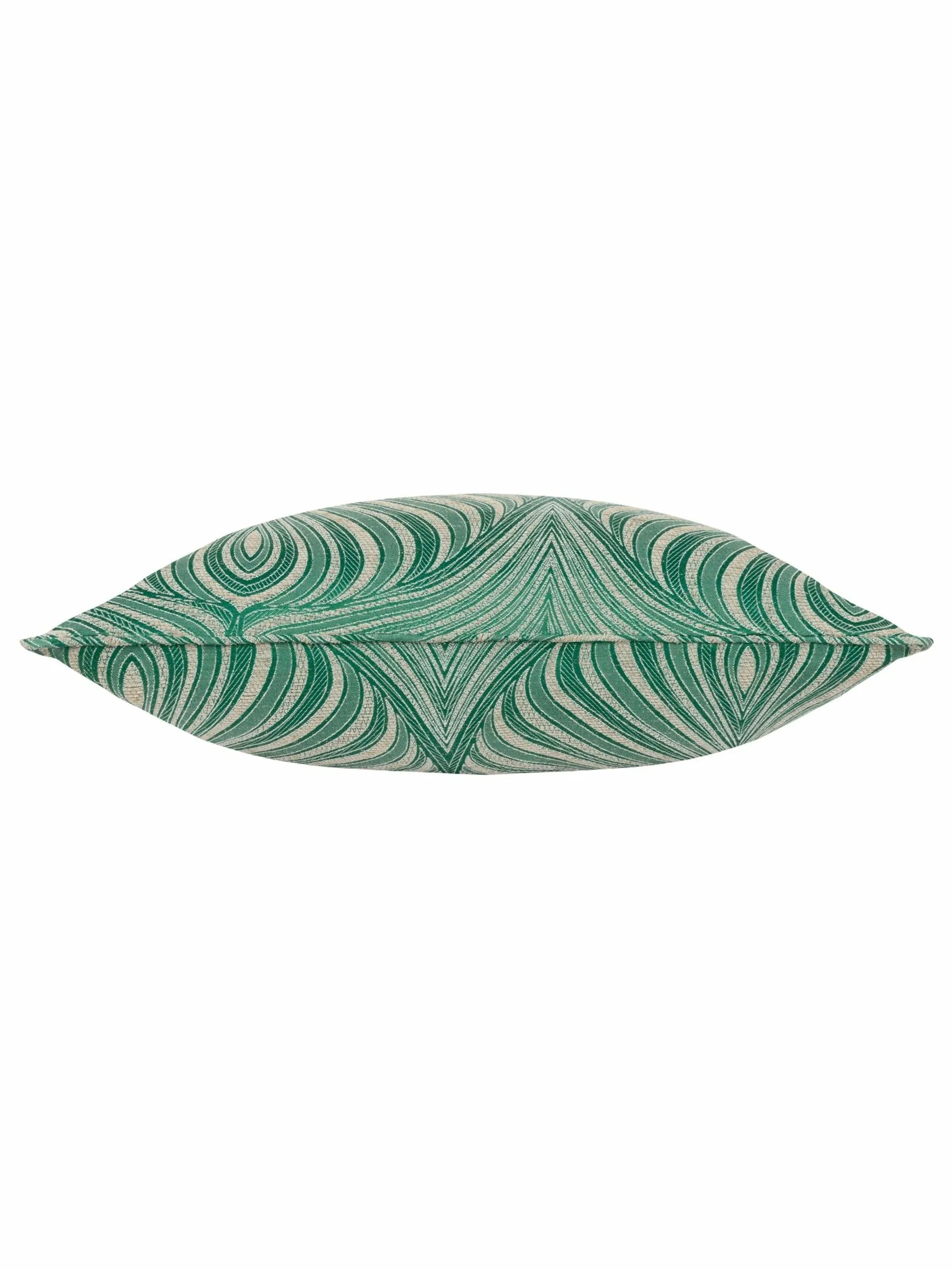 Riva Paoletti Emerald Gatsby Jacquard Eyelet Cushion